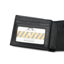 Load image into Gallery viewer, (11 Card slots) PLAYBOY GENUINE LEATHER RFID SHORT WALLET PW 269-4 BLACK