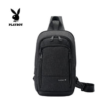 Load image into Gallery viewer, PLAYBOY WATER RESISTANCE CHEST BAG PKX 8162 BLACK