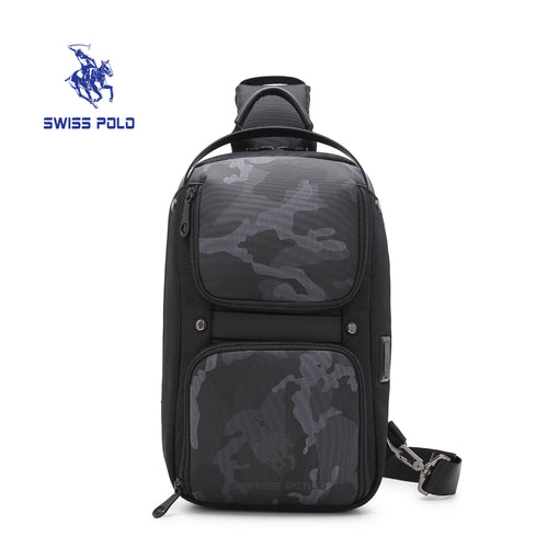 SWISS POLO CHEST BAG/SLING BAG SXQ 6209 BLACK