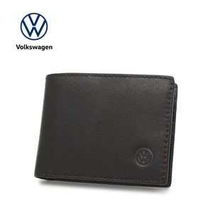 Volkswagen Men's Genuine Leather RFID Blocking BI Fold Long Wallet
